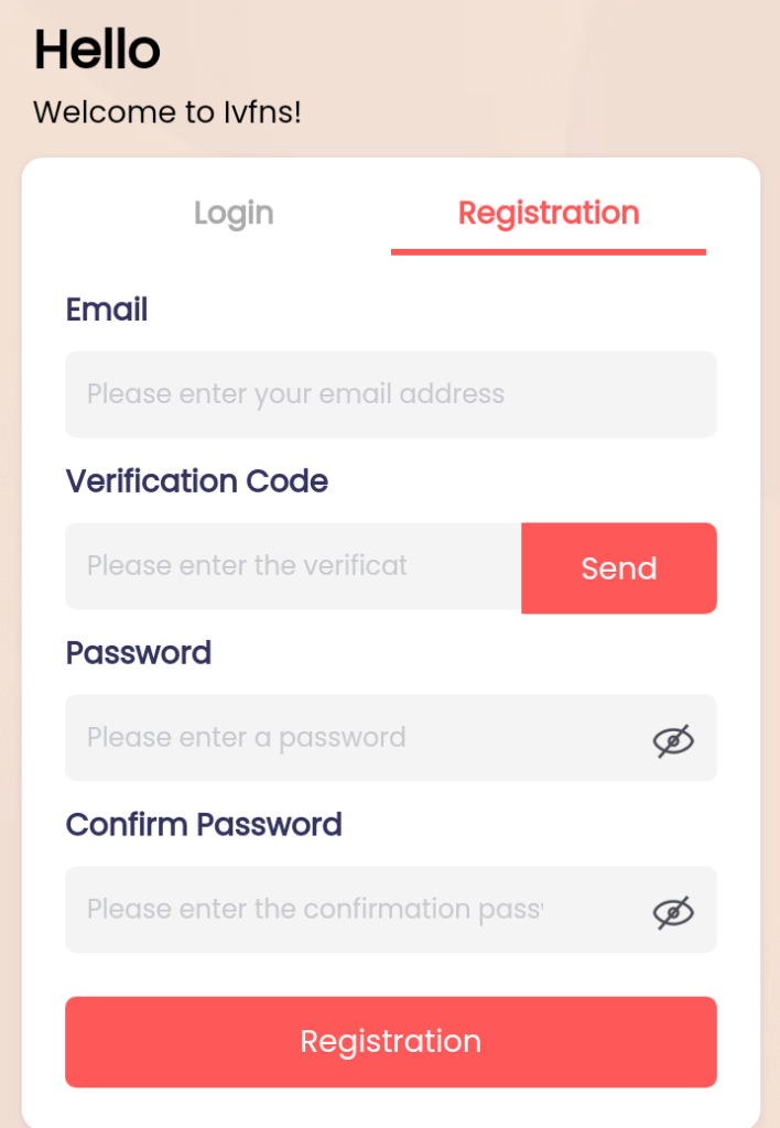 How to register on ivfns.com